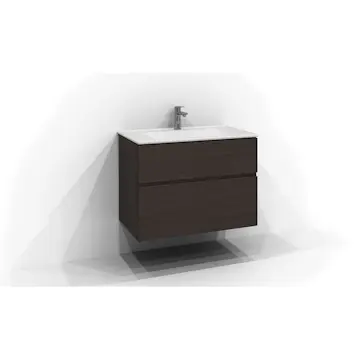 Tvättställsskåp Svedbergs Poem Profil 450 med 2 Lådor