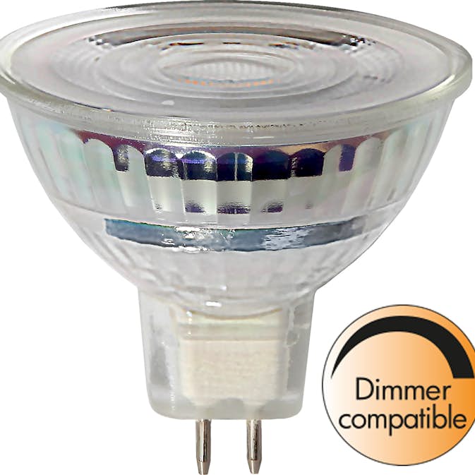 LED-lampa Star Trading GU5,3 MR16 Spotlight Glas Dimbar 4,4W
