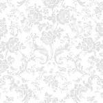 Tapet Duro Rosendal, Vit/silver