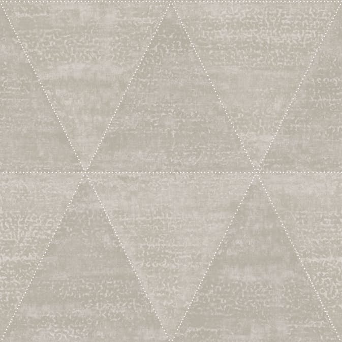 Tapet Origin Slitna Metalltrianglar Silver