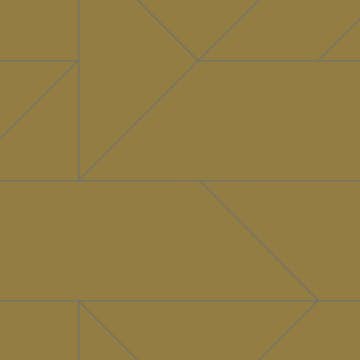 Tapet Origin Grafiska Linjer Ockra