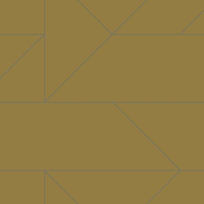 Tapet Origin Grafiska Linjer Ockra