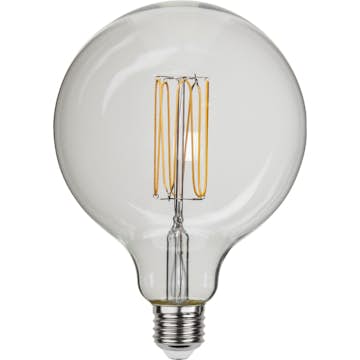 LED-lampa Star Trading E27 G125 Decoled Grace Clear