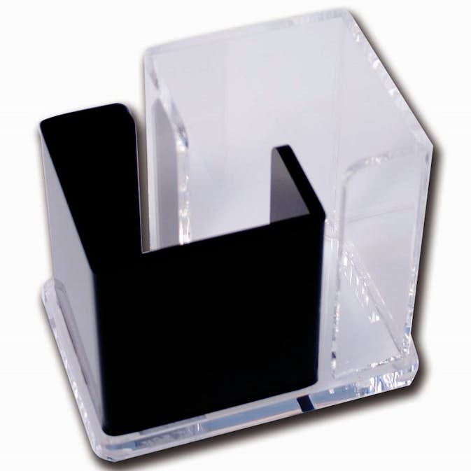 Pennhållare KEBA Dubbel G Svart/Transparent