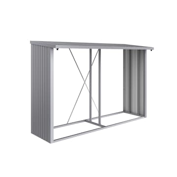 Vedförråd Biohort Woodstock 300 Metallic Silver