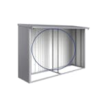 Bakvägg Biohort till WoodStock 300 Metallic Silver