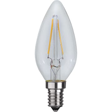 LED-lampa Star Trading E14 LED C35 250lm Transparent Kronljus för Belysning