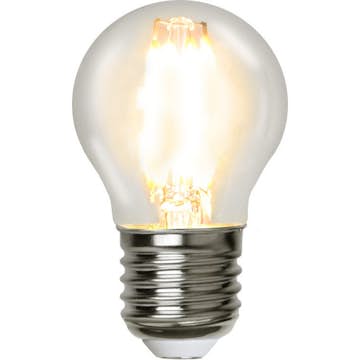 LED-lampa Star Trading Filament E27 G45 Klar Dimbar 4,2W