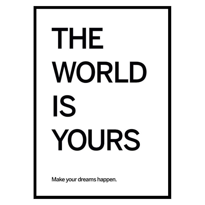 Poster Gallerix World Is Yours