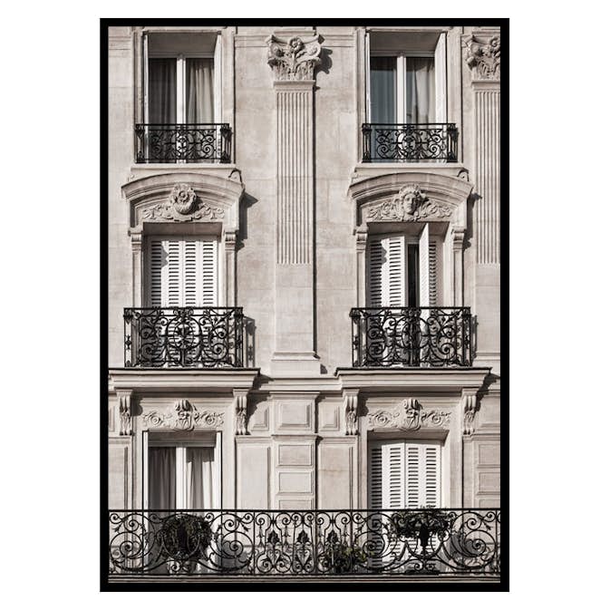 Poster Gallerix Parisian Building Facade