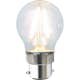 LED-lampa Star Trading Filament B22 G45 Klar 1,5W