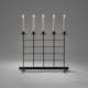 Adventsljusstake Gnosjö Konstsmide 5 Ljus Metall Svart