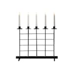 Adventsljusstake Gnosjö Konstsmide 5 Ljus Metall Svart