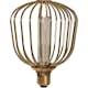 LED-lampa Star Trading E27 G125 Basket Gold