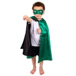 Mantel ABA Skol Dubbelsidig Grön Grön Svart Utklädning