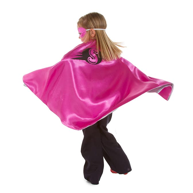 Mantel ABA Skol Dubbelsidig Rosa Rosa Silver Utklädning
