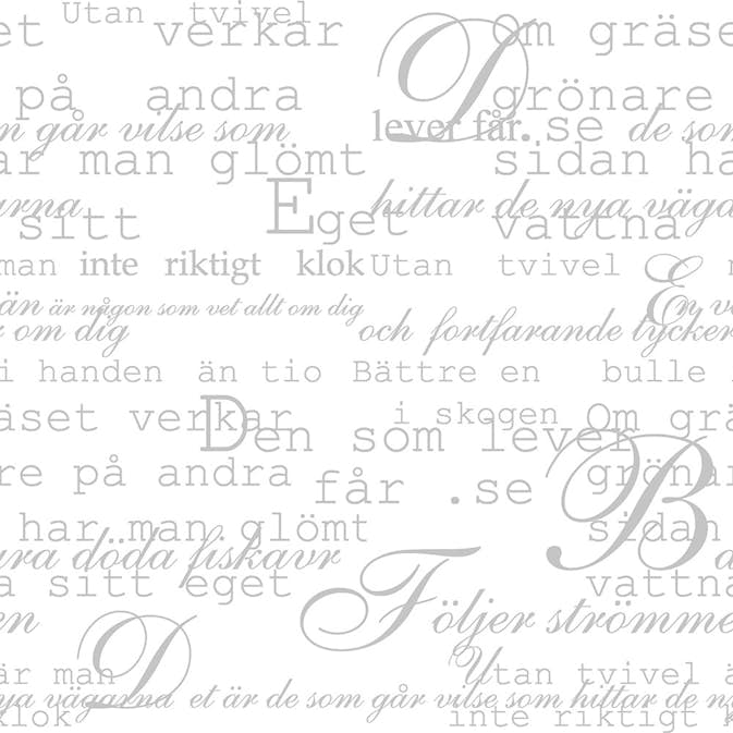 Tapet Duro Visdomsord Grå 354-02