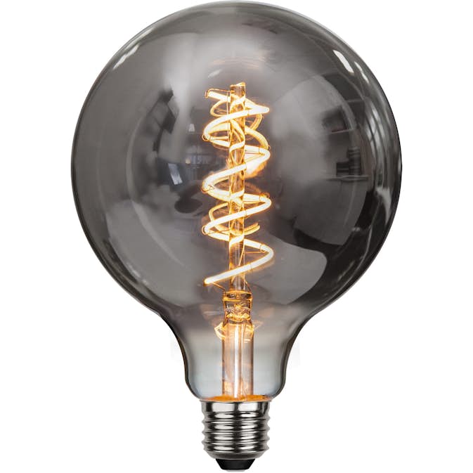 LED-lampa Star Trading E27 G125 Decoled Spiral Smoke Dimbar