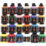 Akrylfärg Creativ Company Pigment Art School Mixade Färger 24st 500 ml/1 Förp