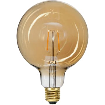 LED-lampa Star Trading E27 G125 Plain Amber Varmvit