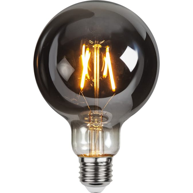 LED-lampa Star Trading Plain Smoke E27 G95