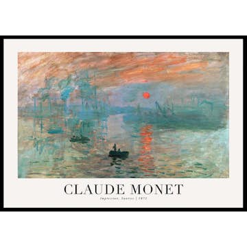 Poster Gallerix Impression Sunrise 1872 By Claude Monet