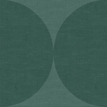 Tapet Origin Xxl Halvcirklar i Retrostil Mörkgrön