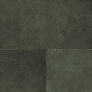 Tapet Origin Xxl Kakelmotiv med Läder Look Mörkgrön