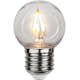 LED-lampa Star Trading Filament E27 G45 Outdoor Lighting PC Cover 1,4W