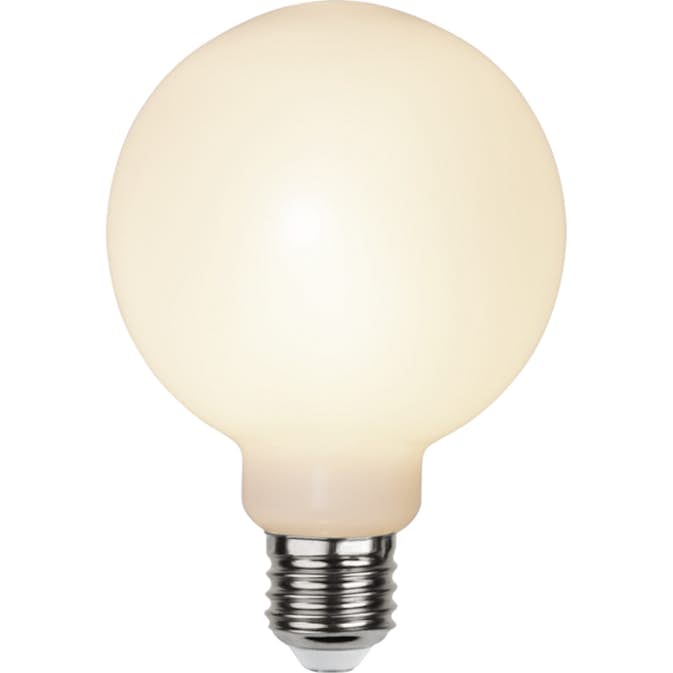 LED-lampa Star Trading E27 G95 Outdoor Lighting PC Cover Filament Opal