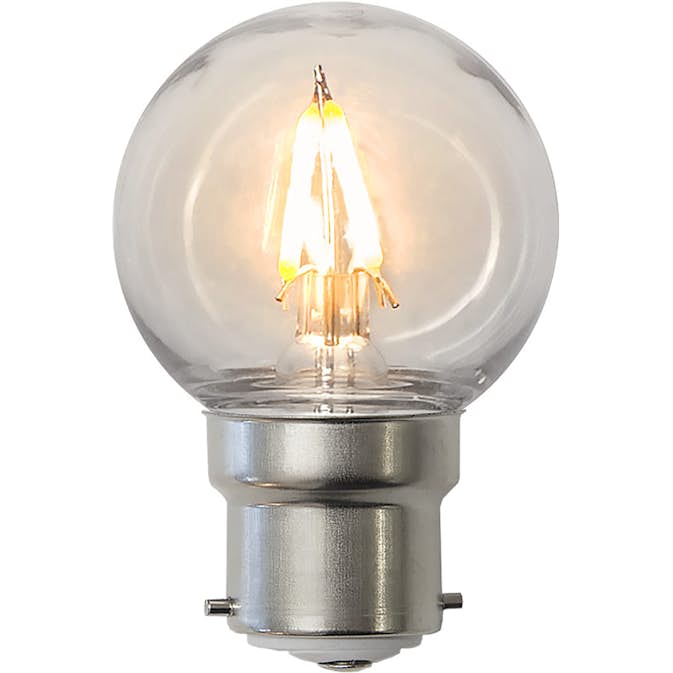 LED-lampa Star Trading Filament B22 G45 Outdoor Lighting PC Cover 1W