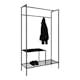 Hallmöbel House Nordic Vita Stående Klädhängare/Garderob Svart Stål