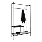 Hallmöbel House Nordic Vita Stående Klädhängare/Garderob Svart Stål