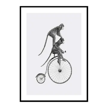 Poster Gallerix Monkeys On A Bike