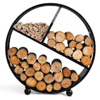 Vedställ gop CookKing Diego Vedhylla 82 cm i Svart Stål