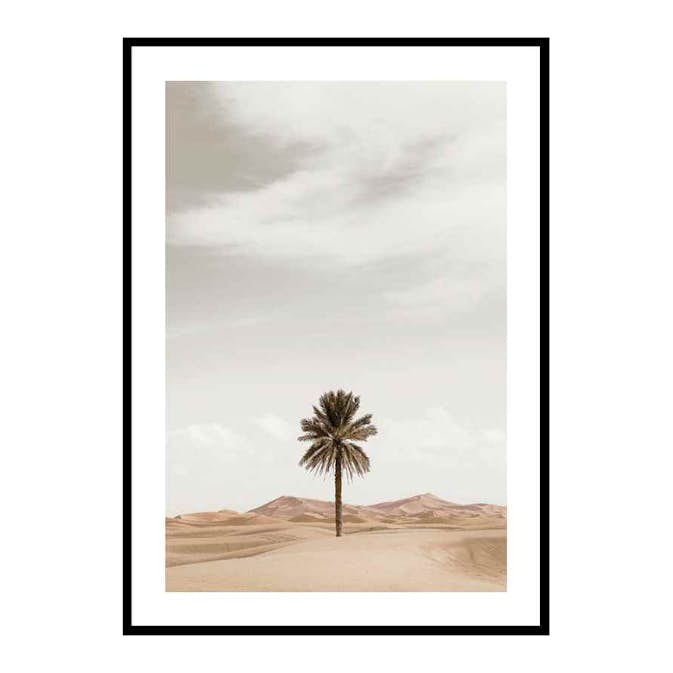 Poster Gallerix Palm Tree In Desert