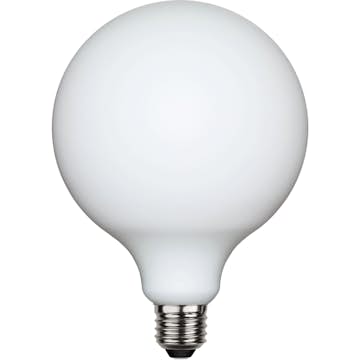 LED-lampa Star Trading E27 G125 Opal Double Coating Dimbar