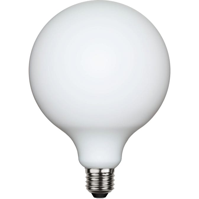 LED-lampa Star Trading E27 G125 Opal Double Coating Dimbar