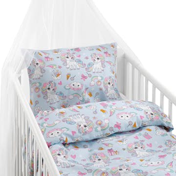 Påslakanset Borganäs of Sweden Enhörning Spjälsäng