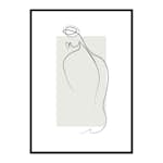 Poster Gallerix Shapes Line Art No1