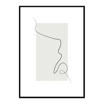 Poster Gallerix Shapes Line Art No2