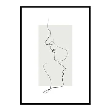 Poster Gallerix Shapes Line Art No3