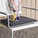 Sittdyna Venture Home Holmsund för Utemöbler, Grå Polyeter Sittkudde