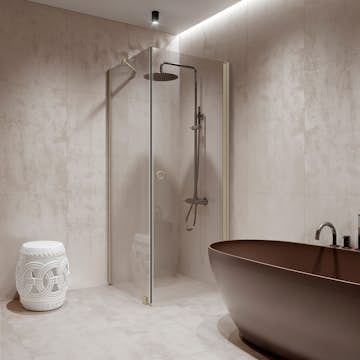 Duschhörn Hietakari Forma 368 Fast Vägg och Vändbar Dörr