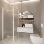 Duschhörn Hietakari Forma 369 Fast Vägg och Vikbar Dörr