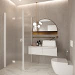 Duschhörn Hietakari Forma 369 Fast Vägg och Vikbar Dörr