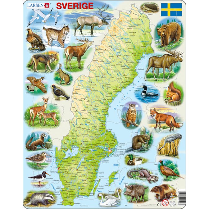 Pussel Larsen Sverige 71 Bitar