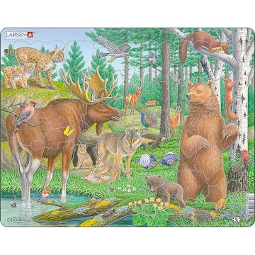 Pussel Larsen Rampussel Nordiska Djur 29 Bitar