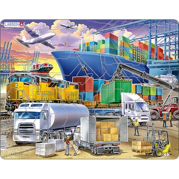 Pussel Larsen Rampussel Hamn 37 Bitar