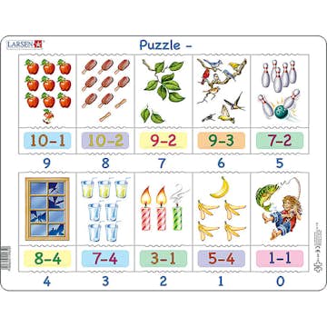 Pussel Larsen Subtraktion 20 Bitar